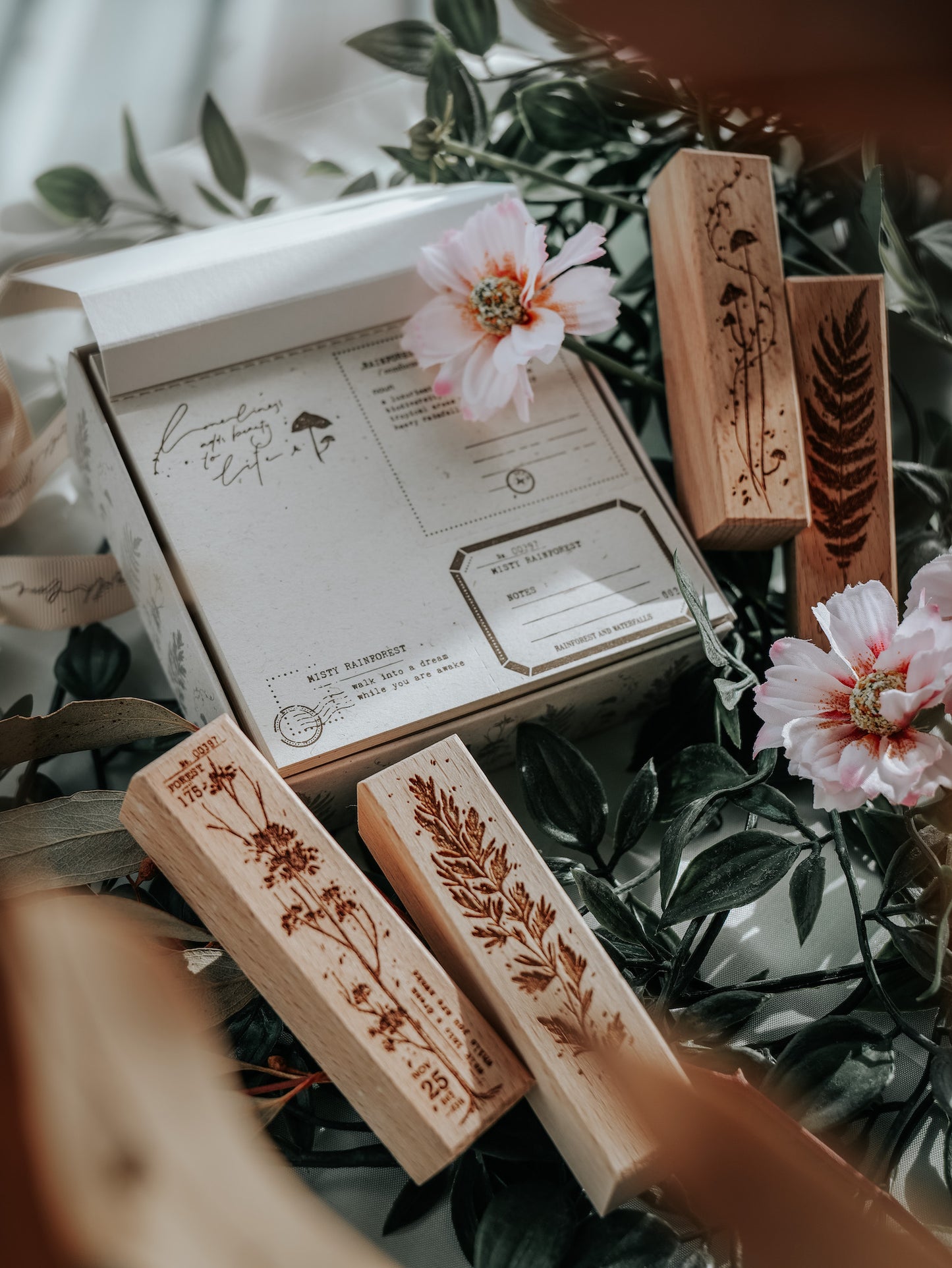 Stamp Set | Misty Rainforest (4 pieces + memopad)