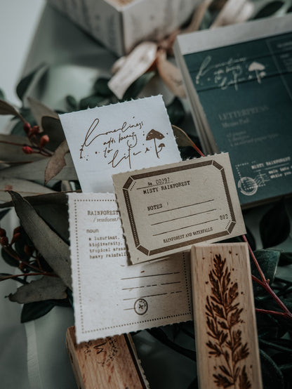 Stamp Set | Misty Rainforest (4 pieces + memopad)