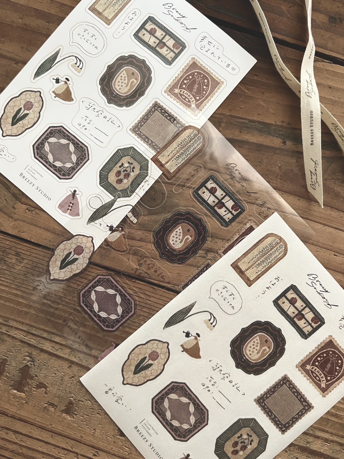 Sticker Set | Flower window (3 different materials)
