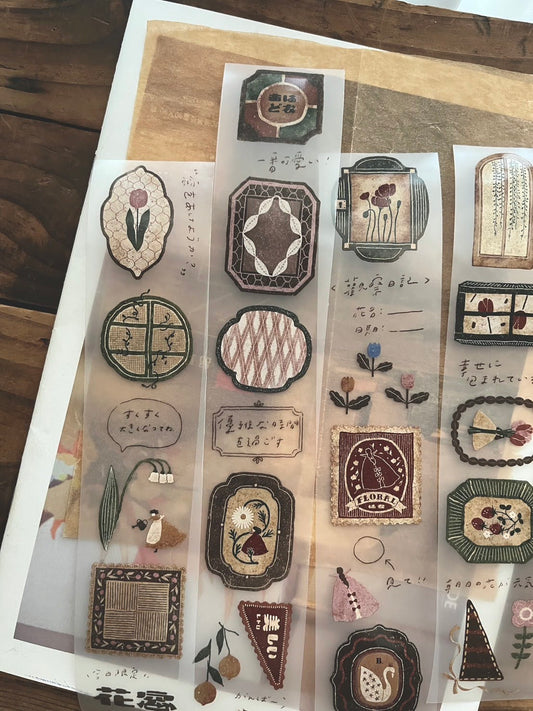 Matte PET Tape | Flower window (5cm)