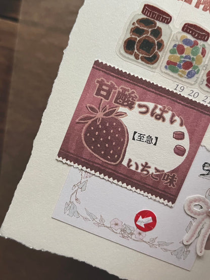 Memo | Letter Paper Pad (Snack, Pudding, Fruit candy)