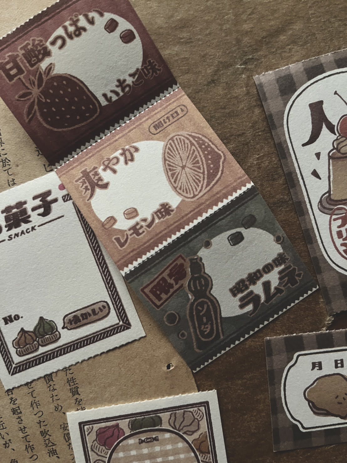 Memo | Letter Paper Pad (Snack, Pudding, Fruit candy)