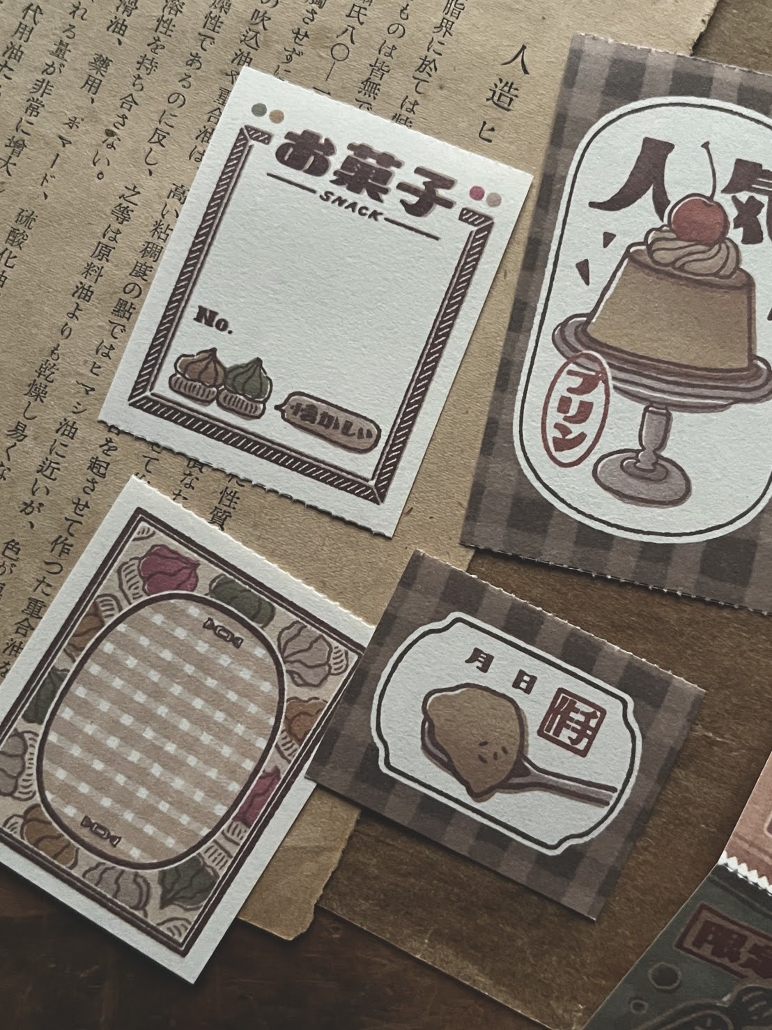 Memo | Letter Paper Pad (Snack, Pudding, Fruit candy)