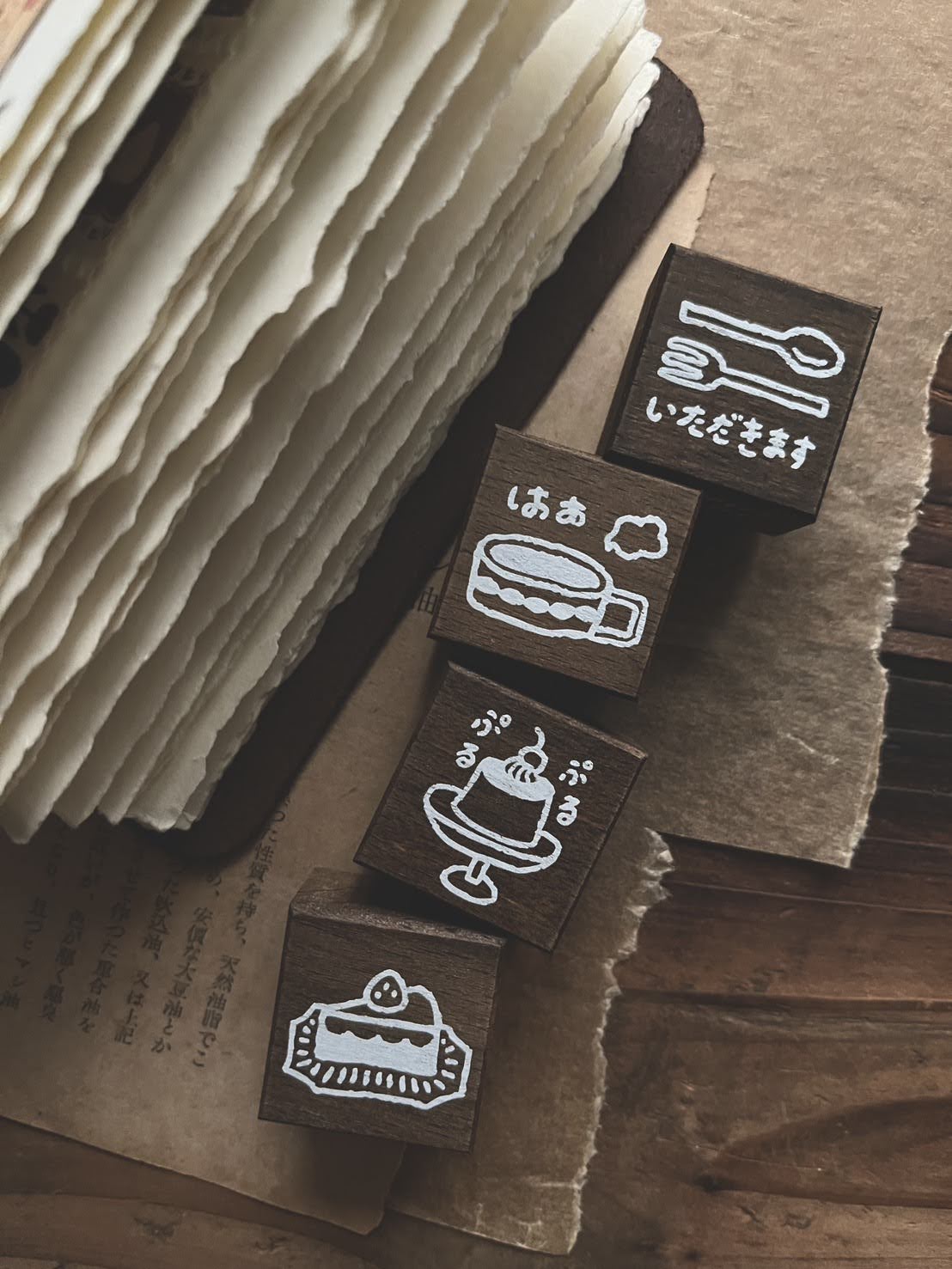 Stamps | Let's eat, Tea cup, Pudding, Cake