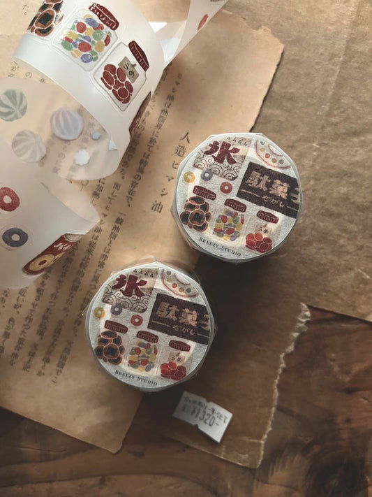 Kiss-cut PET Tape | Snack shop (3.5cm)