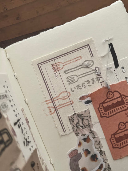 Stamps | Let's eat, Tea cup, Pudding, Cake