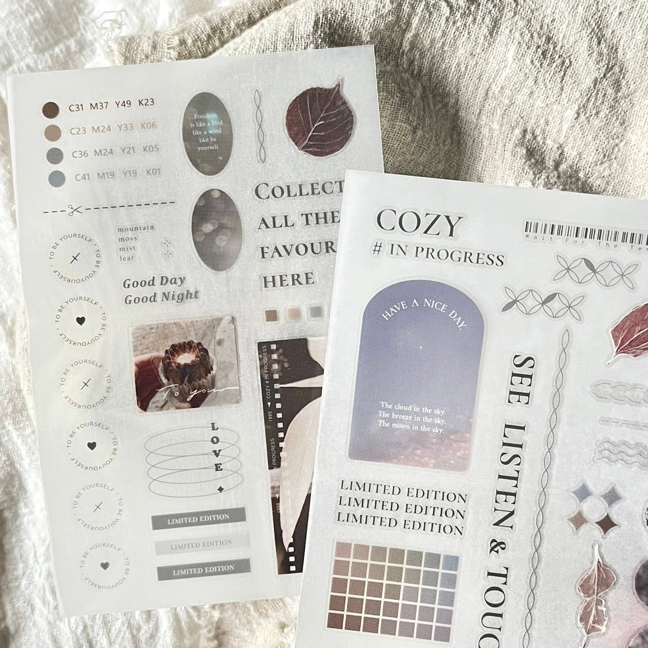 Print-on Sticker | COZY # in progress (Vol.1 & Vol.2)