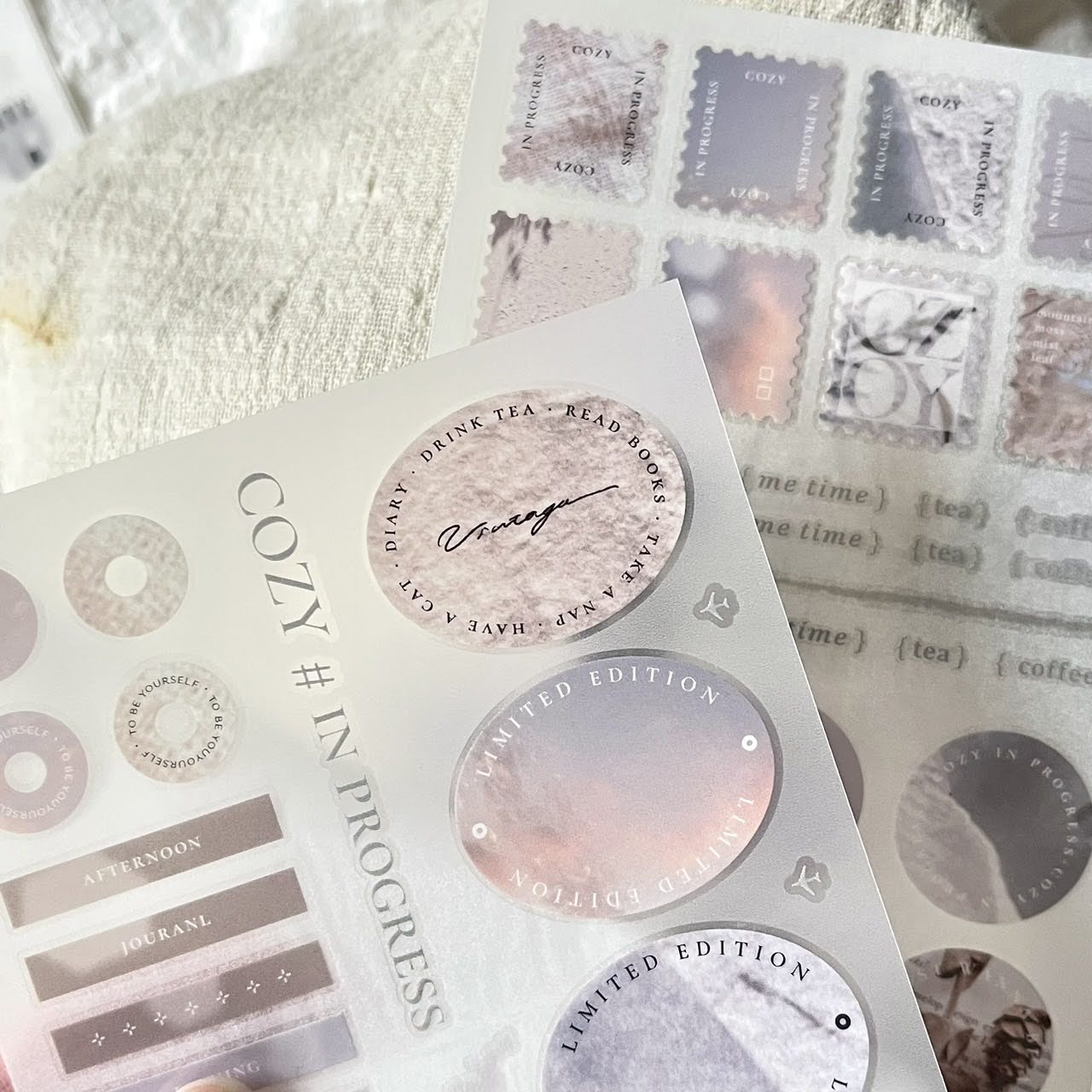 Print-on Sticker | COZY # in progress (Vol.1 & Vol.2)