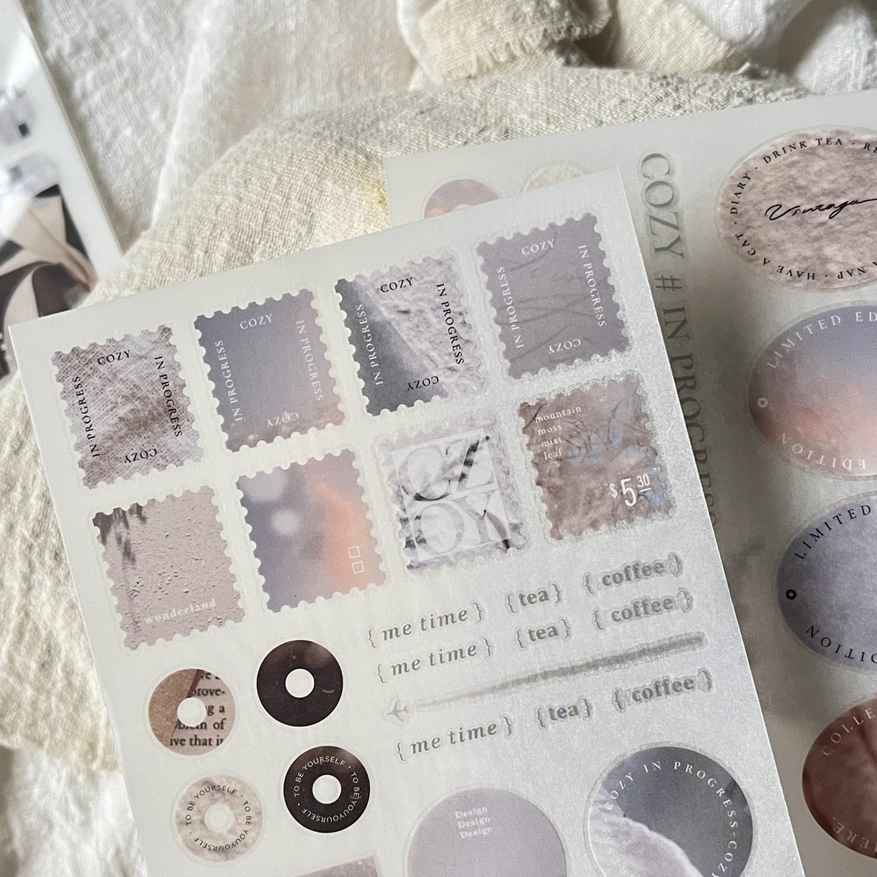 Print-on Sticker | COZY # in progress (Vol.1 & Vol.2)