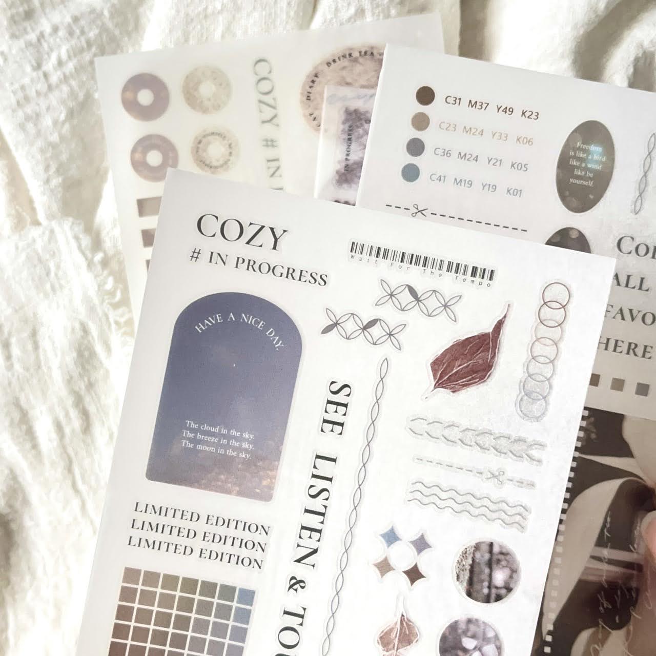 Print-on Sticker | COZY # in progress (Vol.1 & Vol.2)