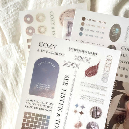 Print-on Sticker | COZY # in progress (Vol.1 & Vol.2)