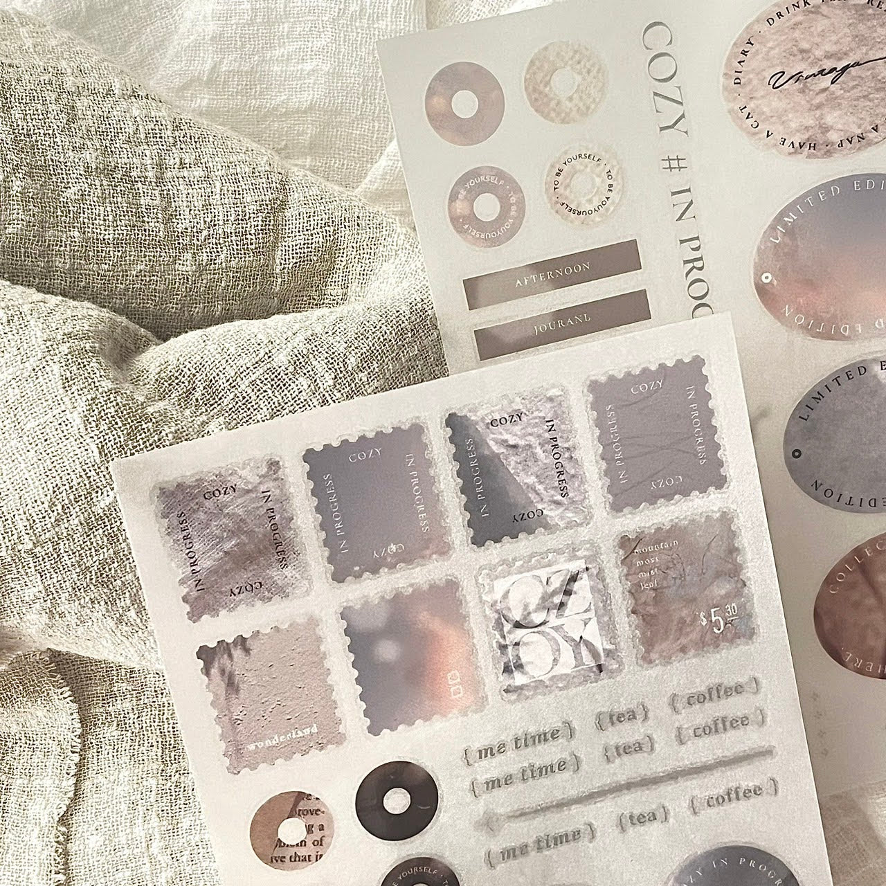 Print-on Sticker | COZY # in progress (Vol.1 & Vol.2)