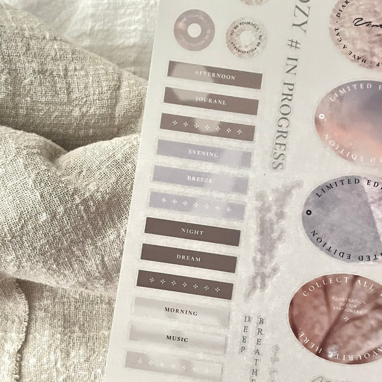 Print-on Sticker | COZY # in progress (Vol.1 & Vol.2)