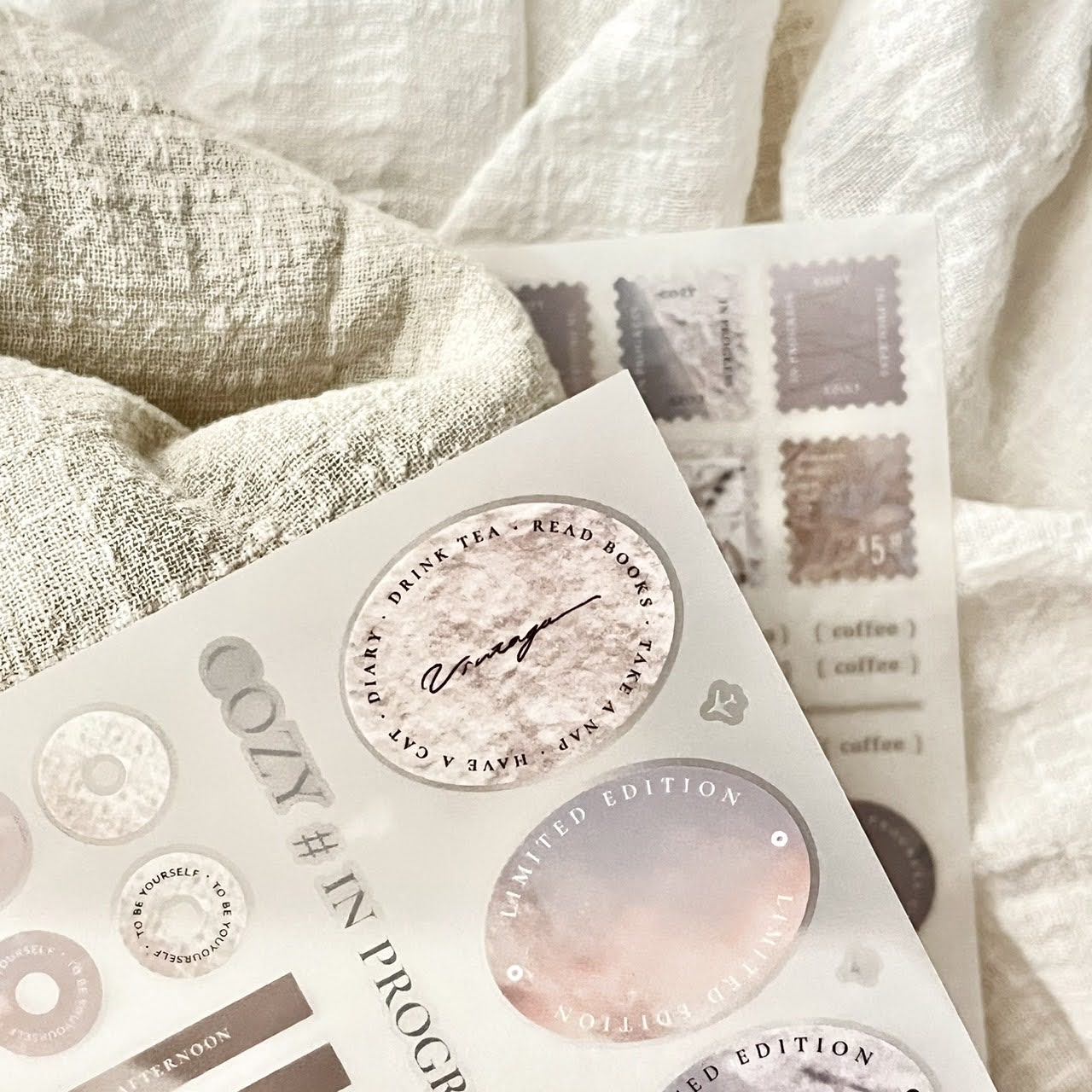 Print-on Sticker | COZY # in progress (Vol.1 & Vol.2)