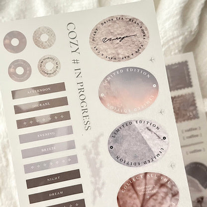 Print-on Sticker | COZY # in progress (Vol.1 & Vol.2)