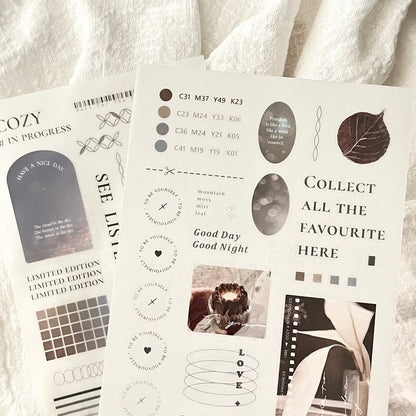 Print-on Sticker | COZY # in progress (Vol.1 & Vol.2)
