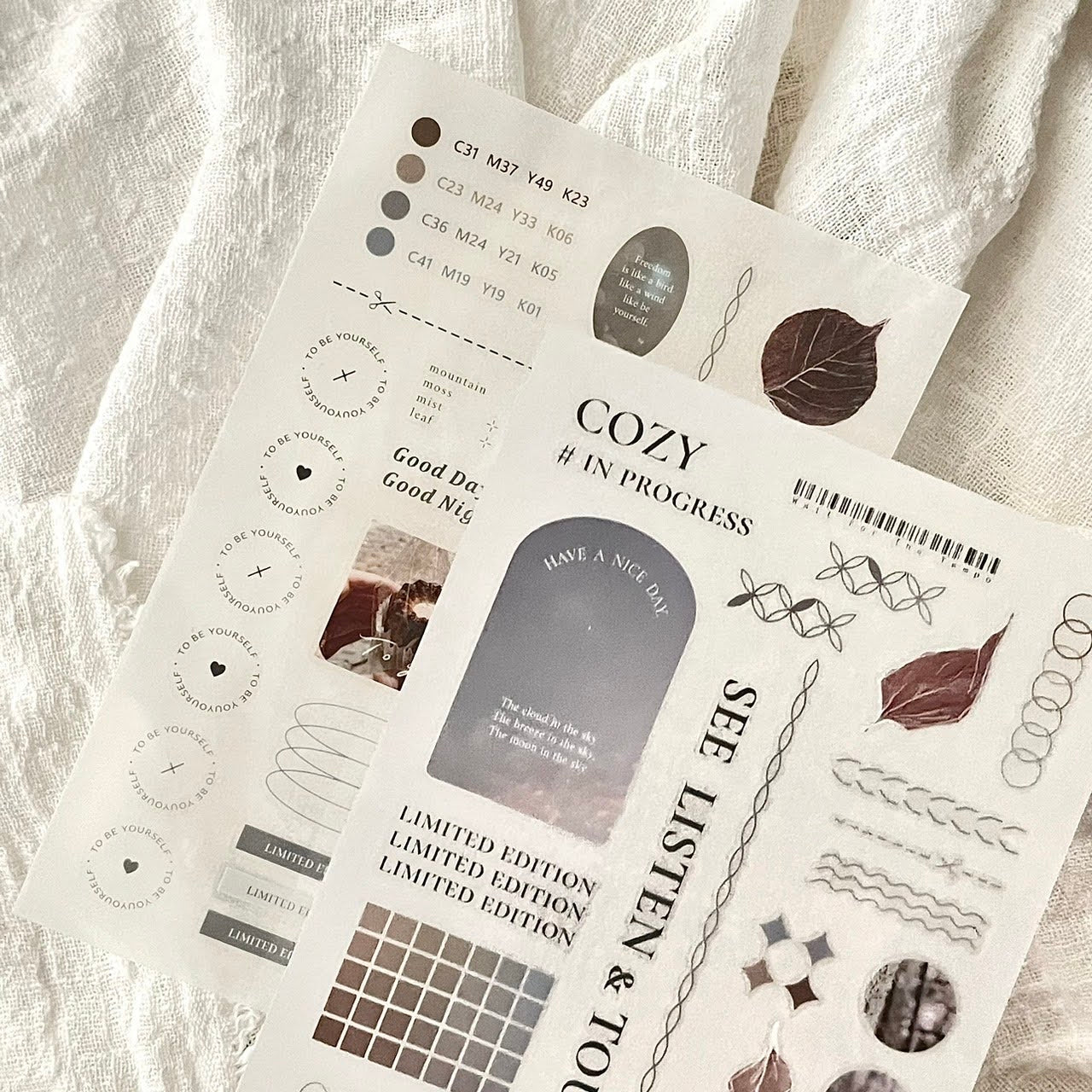 Print-on Sticker | COZY # in progress (Vol.1 & Vol.2)