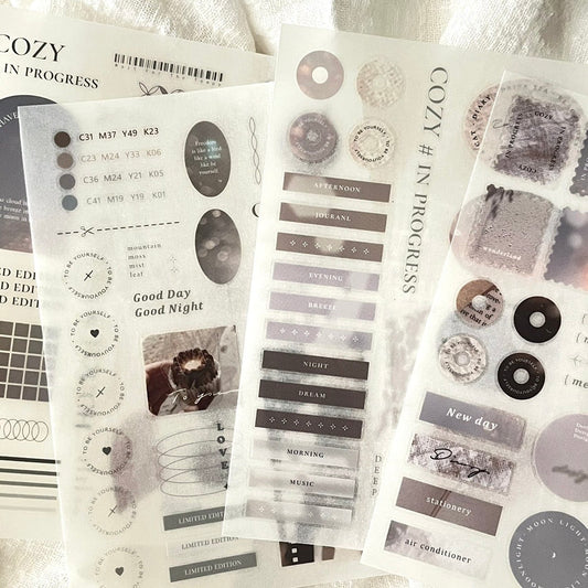 Print-on Sticker | COZY # in progress (Vol.1 & Vol.2)