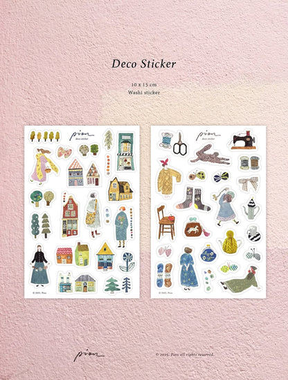 Washi Sticker | Walk / Fabric