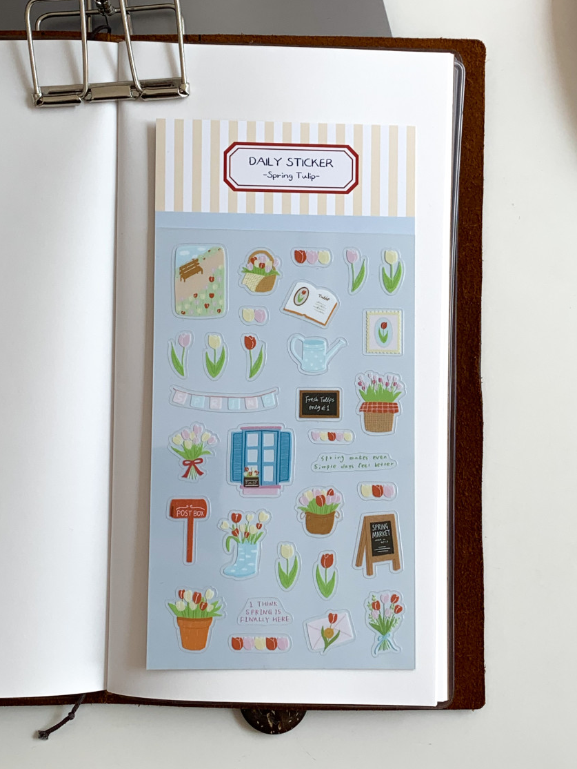 Stickers | Daily Sticker - Spring Tulip (PET)
