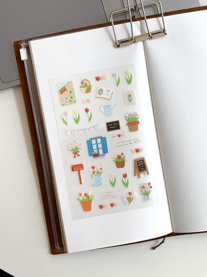 Stickers | Daily Sticker - Spring Tulip (PET)