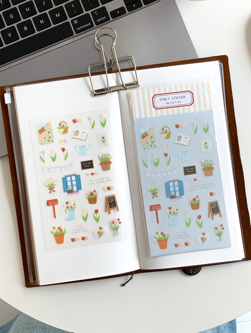 Stickers | Daily Sticker - Spring Tulip (PET)