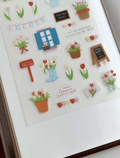 Stickers | Daily Sticker - Spring Tulip (PET)