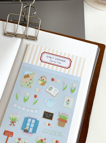 Stickers | Daily Sticker - Spring Tulip (PET)