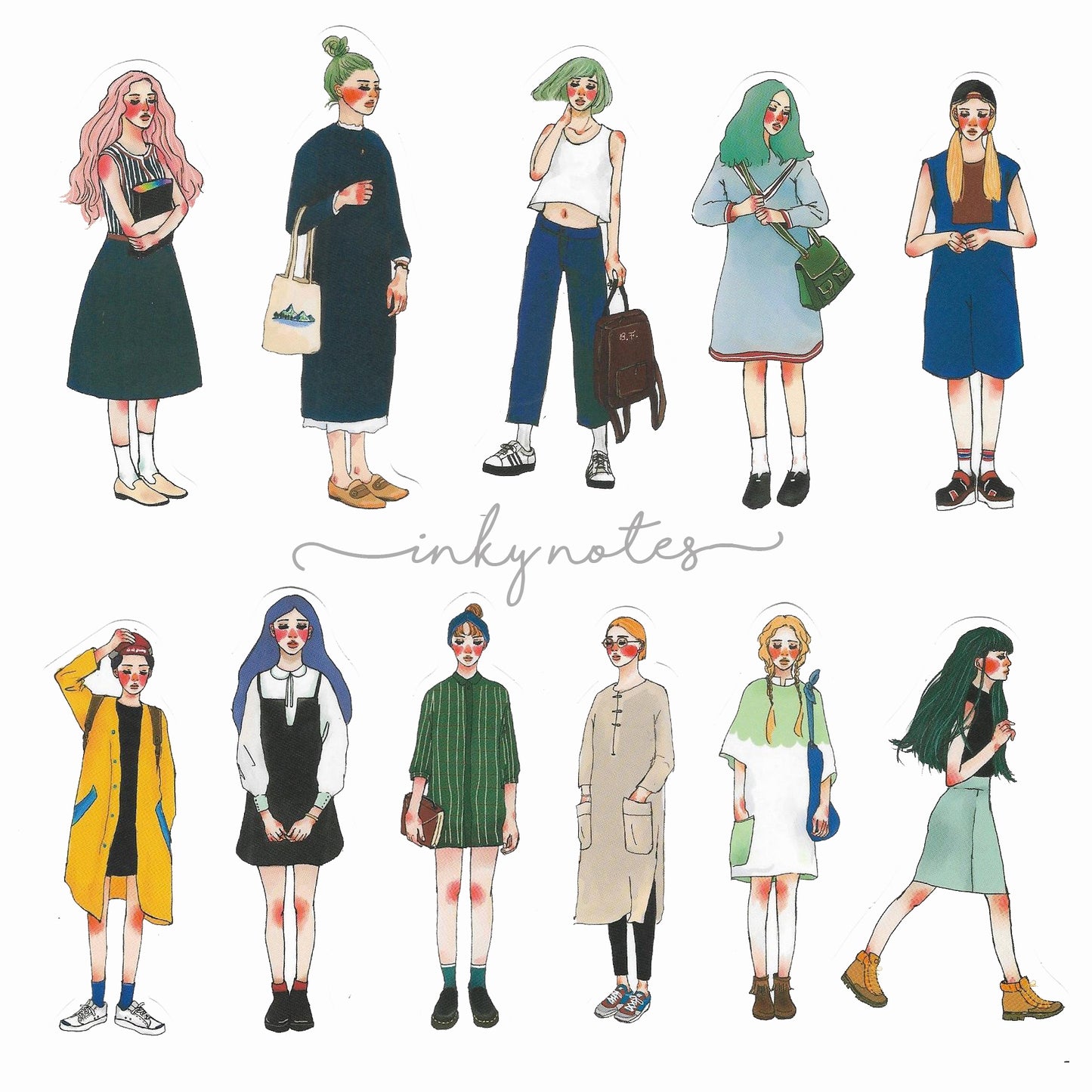 Stickers in Tin Box | Stationery girl