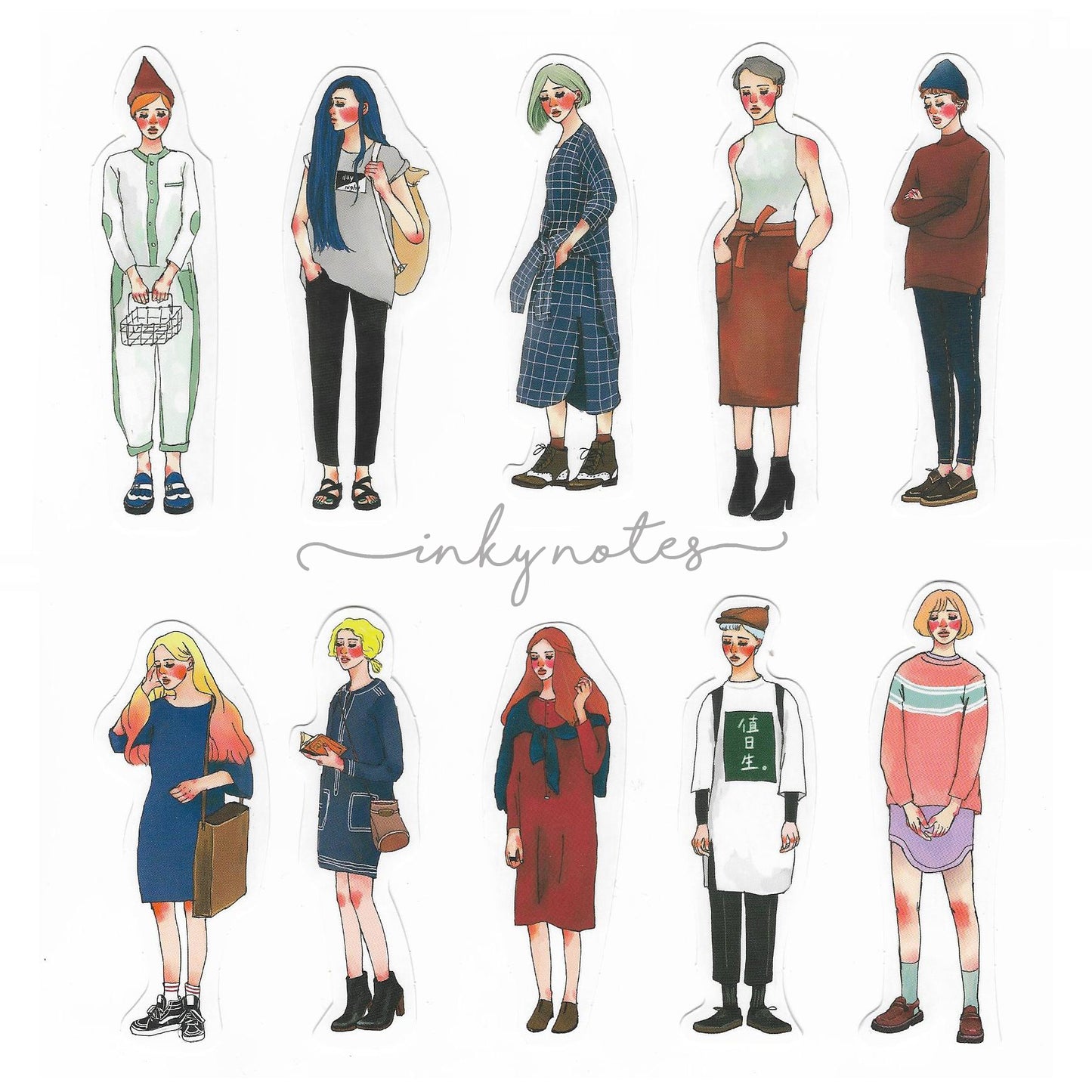 Stickers in Tin Box | Stationery girl