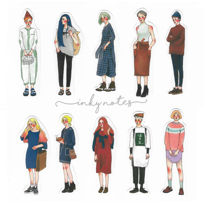 Stickers in Tin Box | Stationery girl
