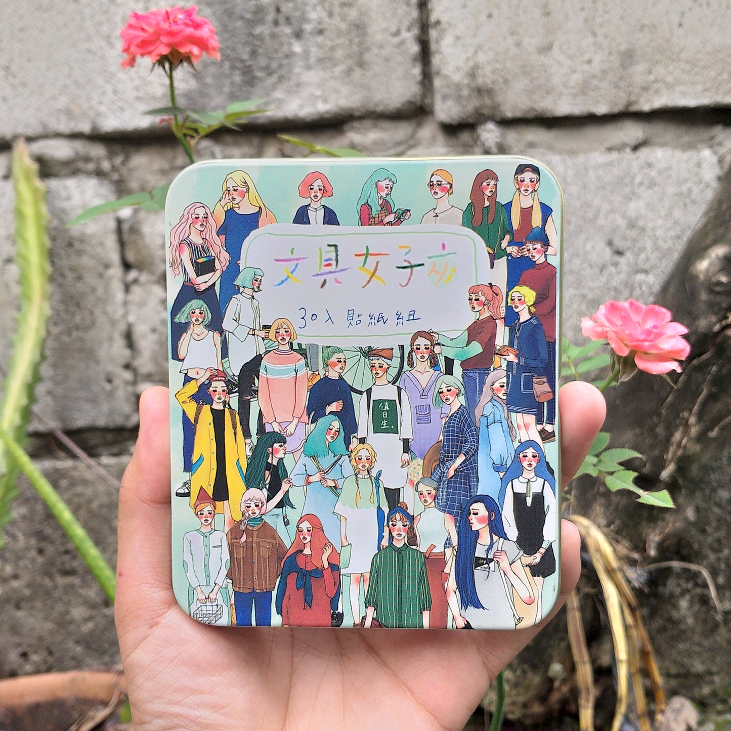 Stickers in Tin Box | Stationery girl