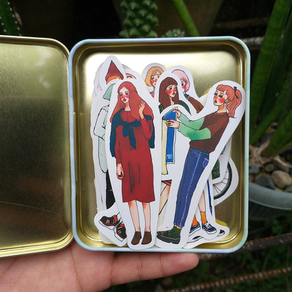 Stickers in Tin Box | Stationery girl