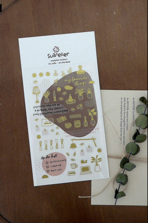 Daily Deco Stickers | 1081 on the desk