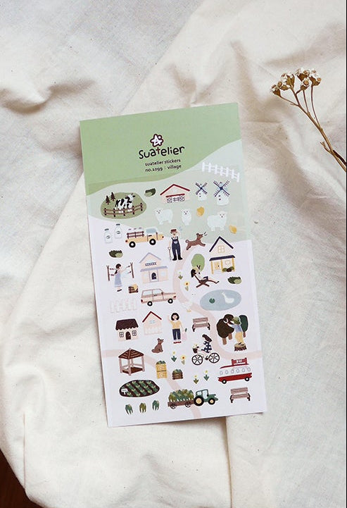 Daily Deco Stickers | 1099 village