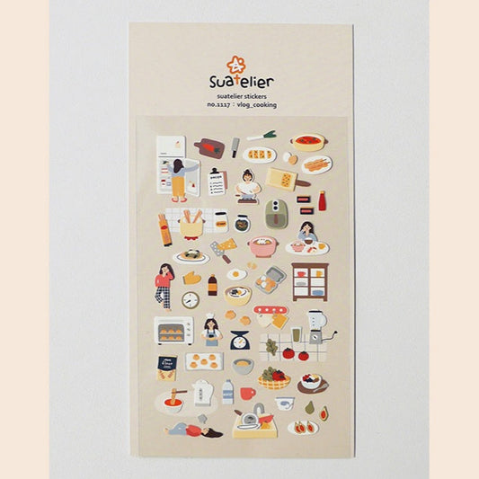 Daily Deco Stickers | 1117 vlog_cooking