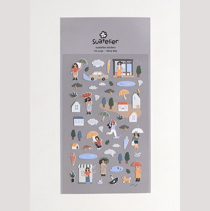 Daily Deco Stickers | 1132 rainy day