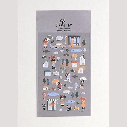Daily Deco Stickers | 1132 rainy day