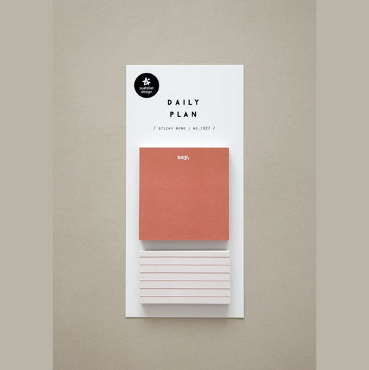 Sticky Memo | 1927 daily plan.21
