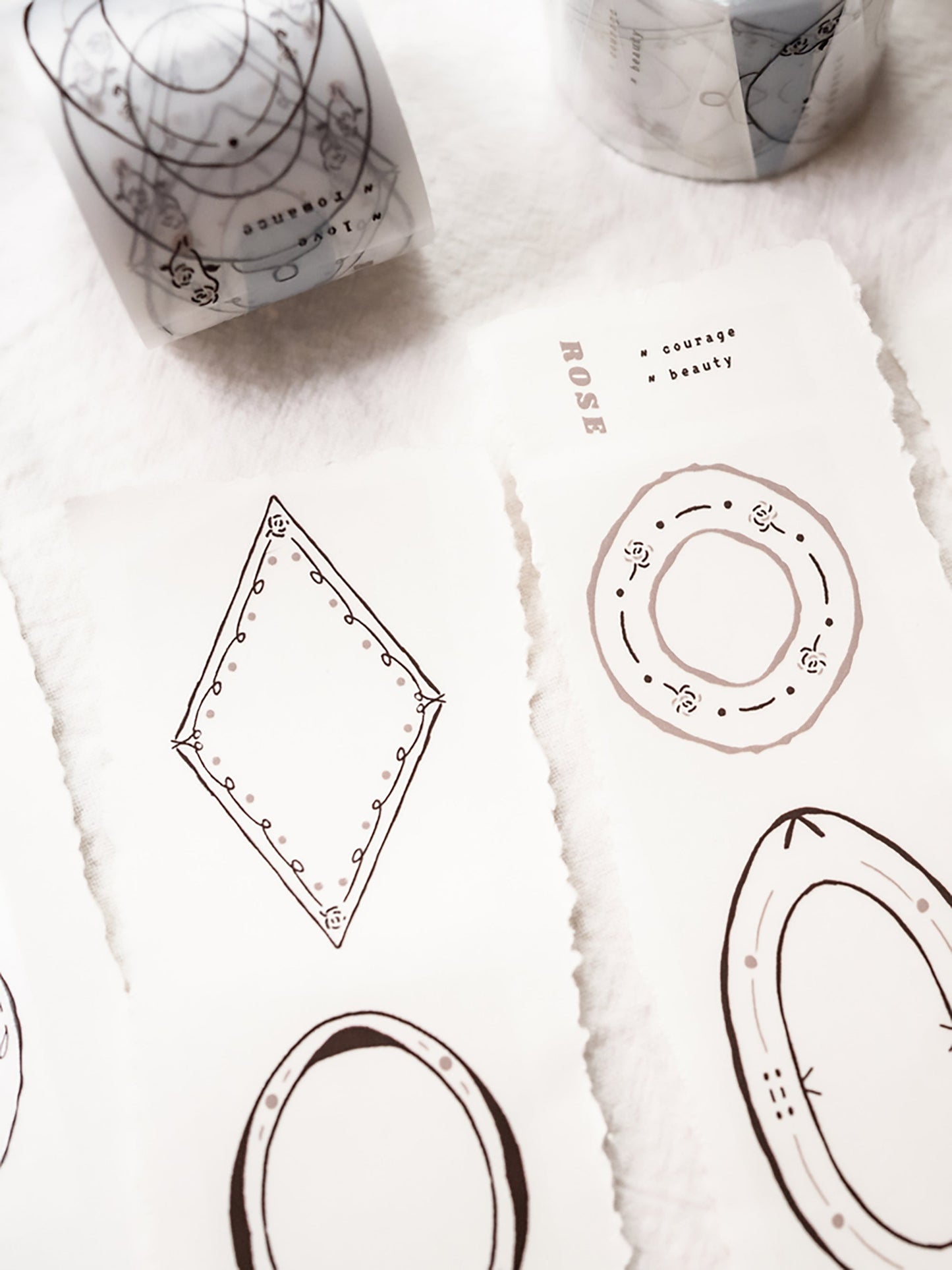 Glossy PET Tape | Plates Rose Gold (4cm)