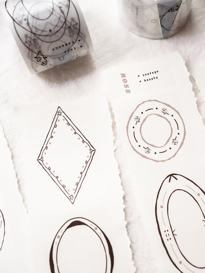 Glossy PET Tape | Plates Rose Gold (4cm)