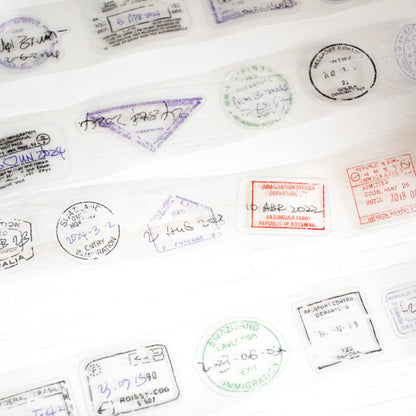 Kiss-cut PET Tape | Expired Visa Stamp (3cm)