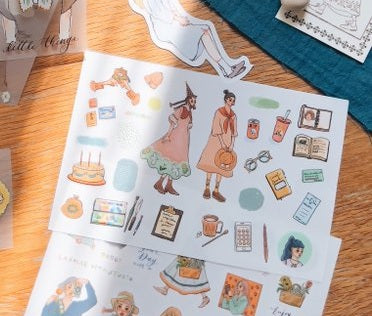 Transfer Stickers | The song of hundred blooms