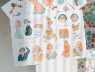 Transfer Stickers | The song of hundred blooms