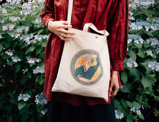 La Dolce Vita Two-way bag | Flower Field Photography Girl Canvas Dual-Strap Bag