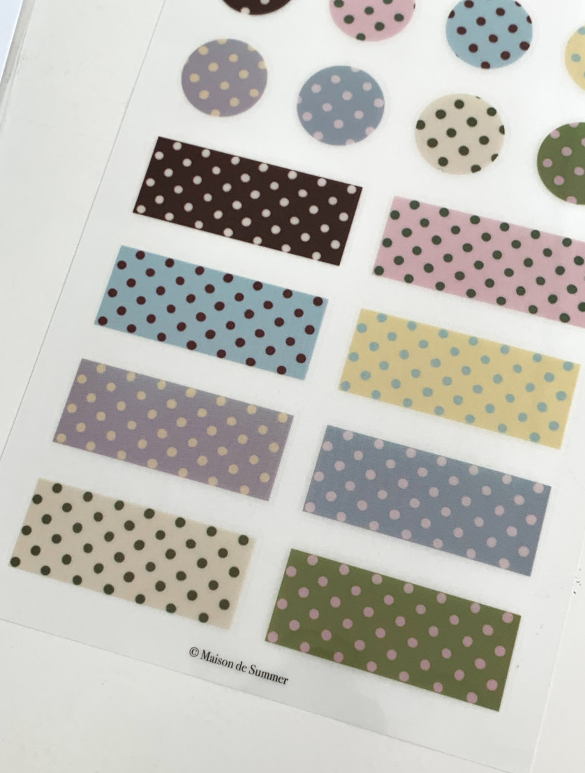 Transfer Stickers | Vintage Dot Pattern