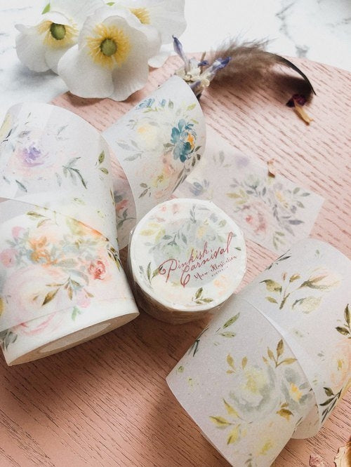 Matte PET Tape | Pinkish Carnival (4cm)