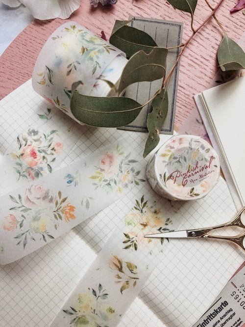 Matte PET Tape | Pinkish Carnival (4cm)