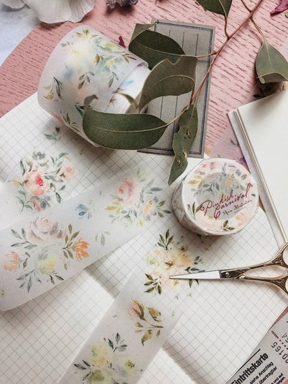 Matte PET Tape | Pinkish Carnival (4cm)