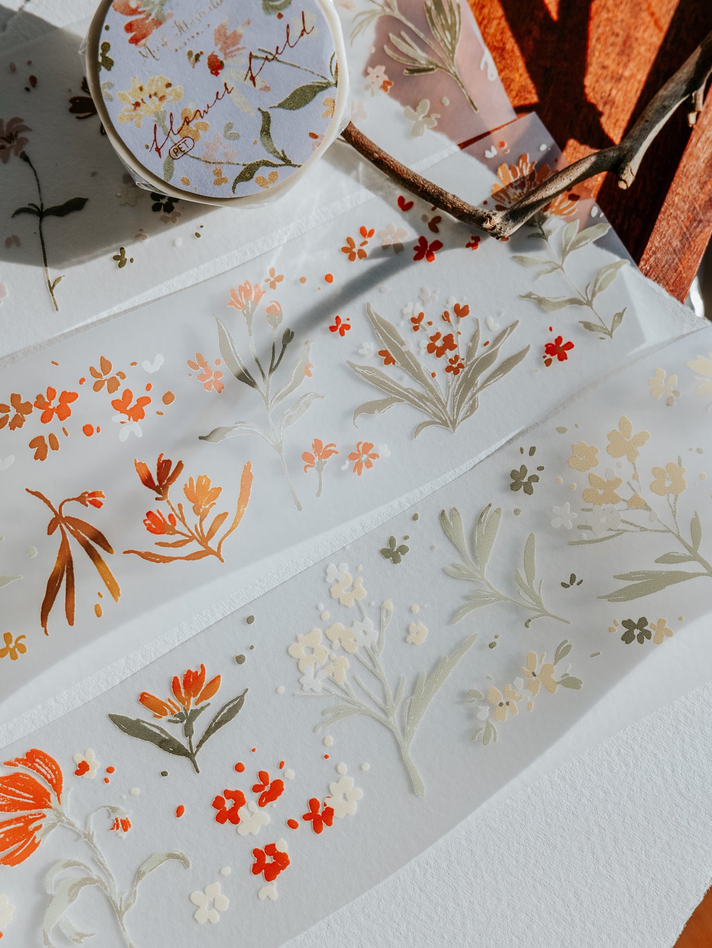 Matte PET Tape | Flower Field (5cm)